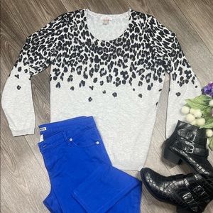Animal print sweater
